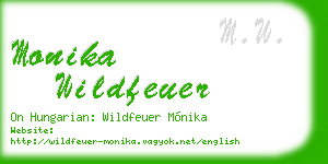 monika wildfeuer business card